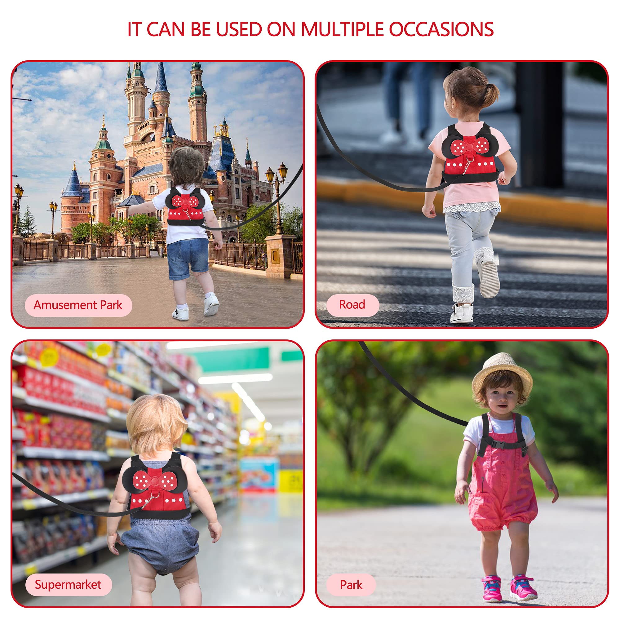 Flashbluer toddler harness-walking-crowds illustrates safe crowd outings