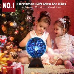 Flashmen plasma ball touch-responsive feature reacts to fingertips with brighter, interactive glow