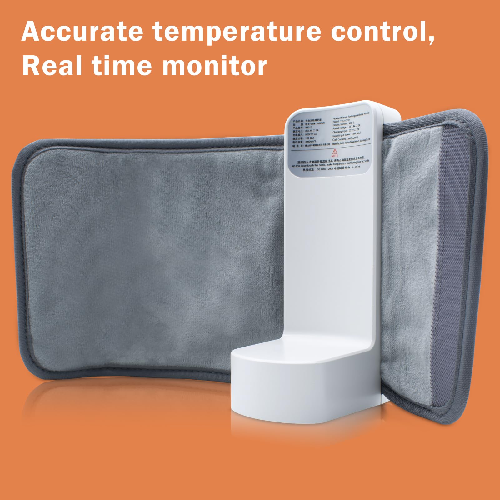 Flashstar warmer fits bottles up to 3.25 inches in diameter for versatile compatibility.