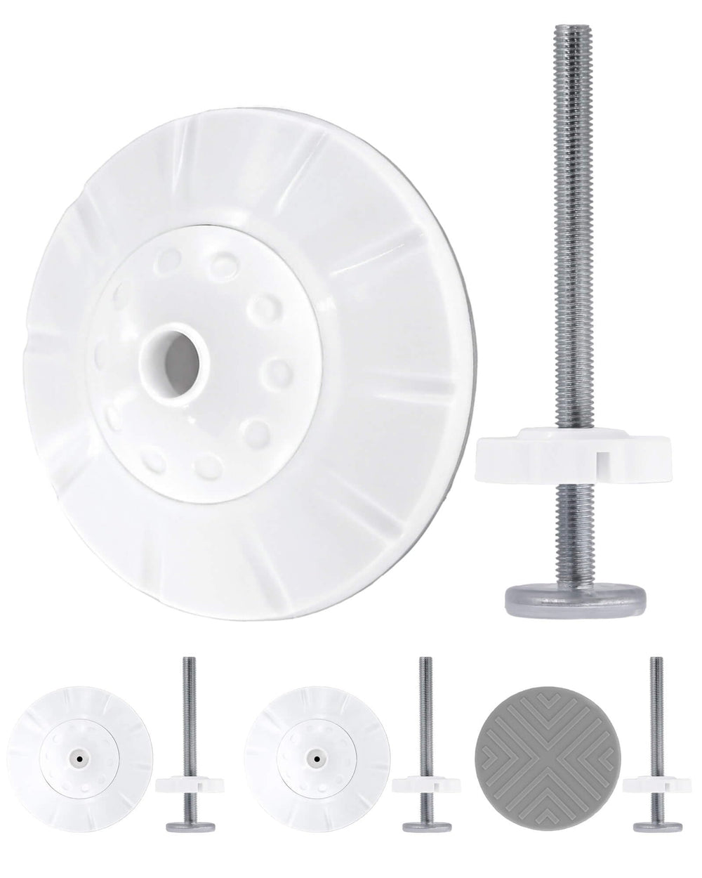 Flauzmann baby gate extender kit spindle rods, sturdy bolts for secure extension.