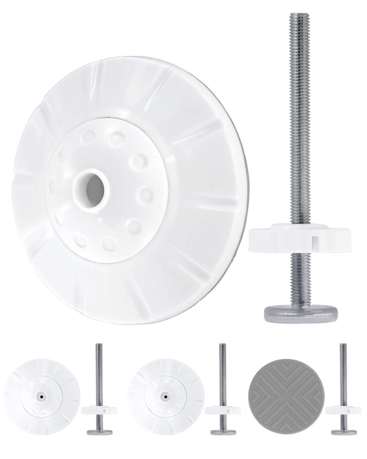 Flauzmann baby gate extender kit spindle rods, sturdy bolts for secure extension.