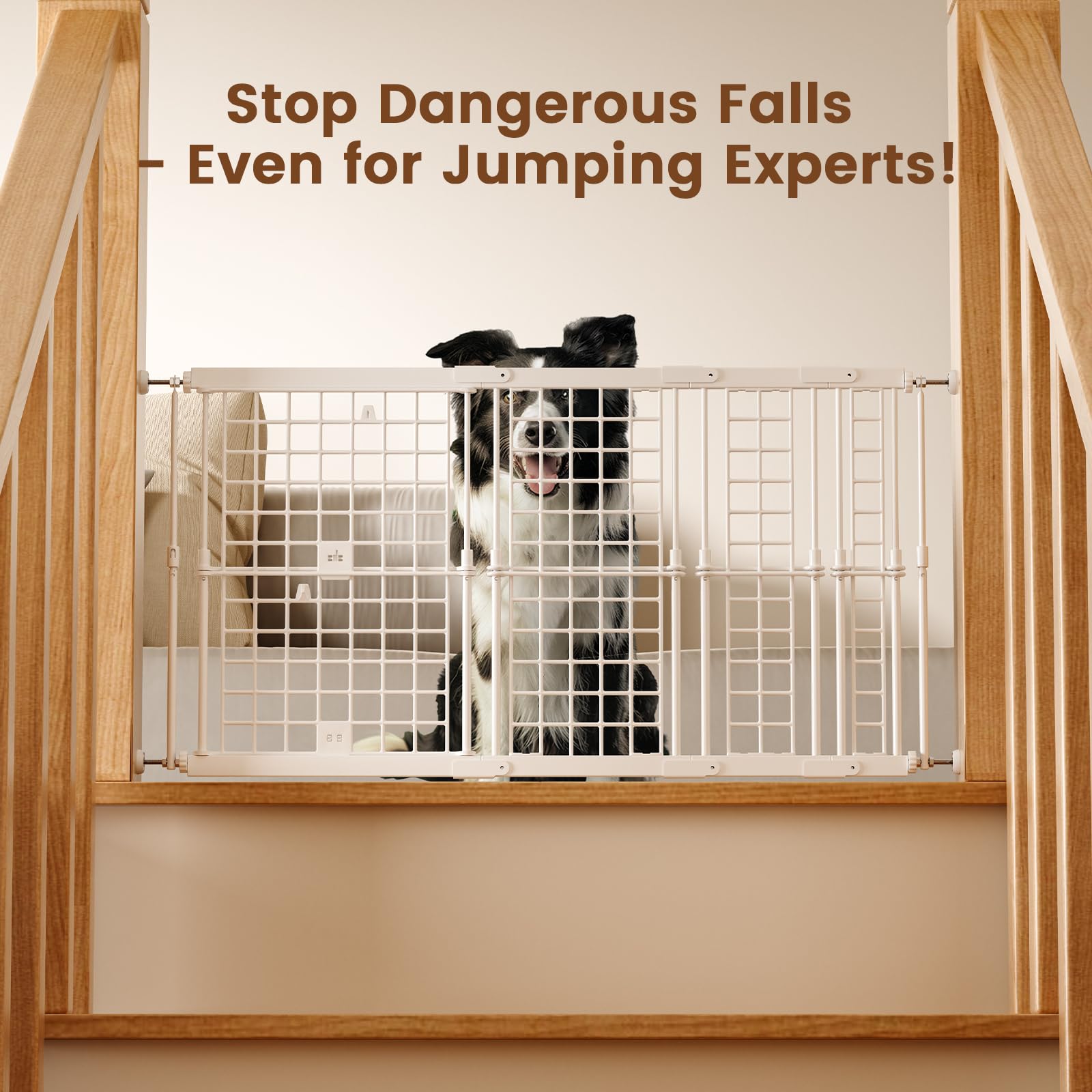 Fldofaves adjustable dog gate extended width shows versatile room divider for wide doorways.