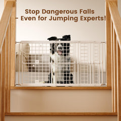 Fldofaves adjustable dog gate extended width shows versatile room divider for wide doorways.