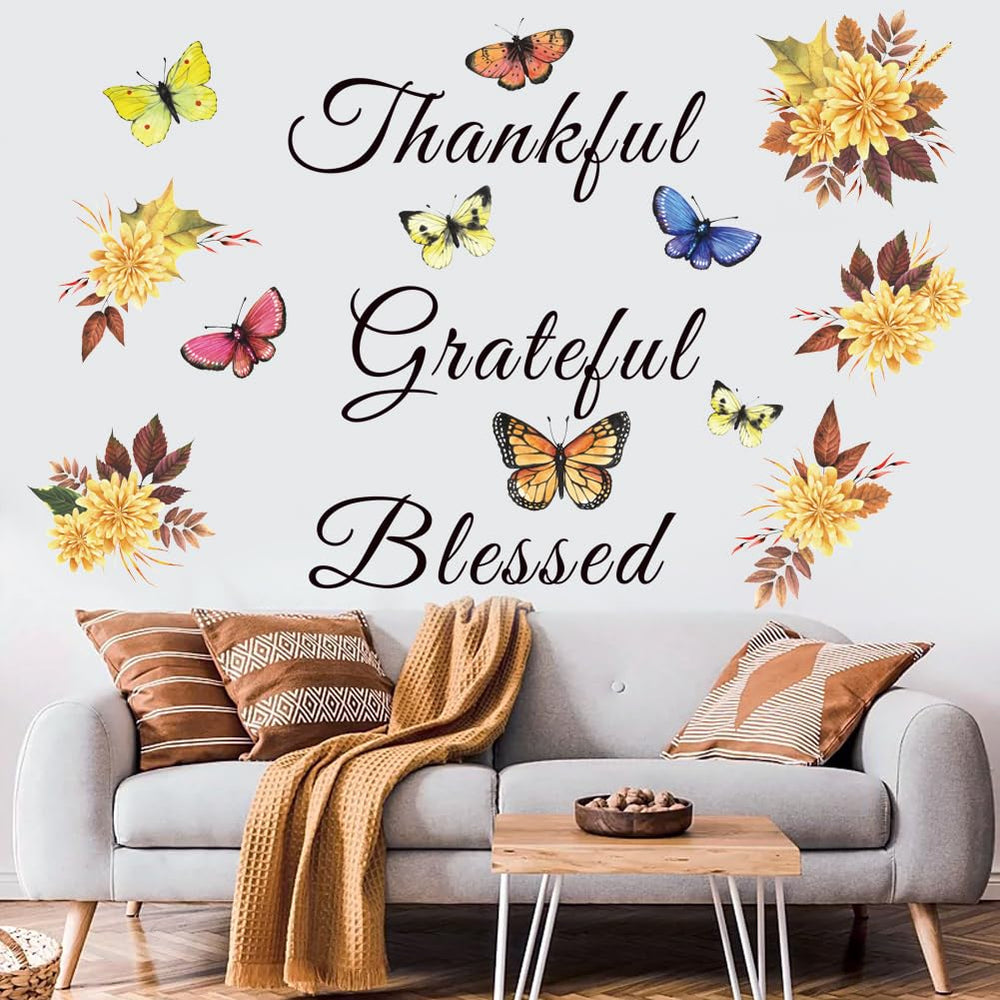 Flenlow inspirational wall decal with sunflower and warm quote for kitchen decor