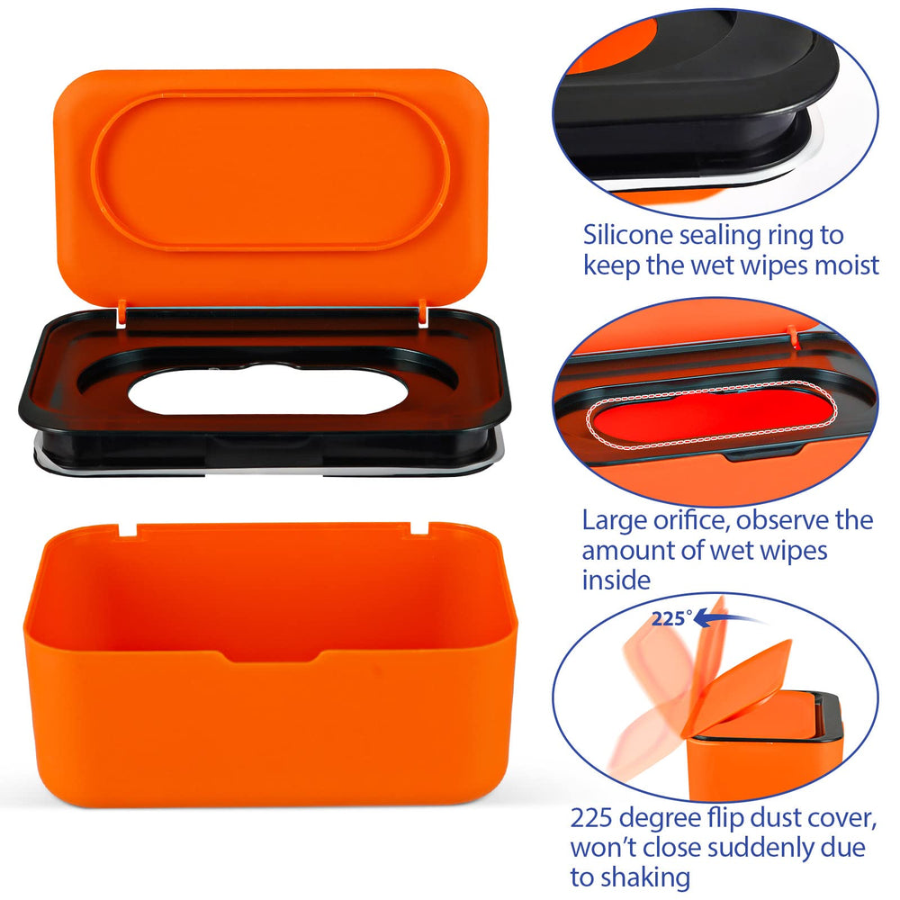 Flenpptly black dispenser shows capacity up to 80 wipes.