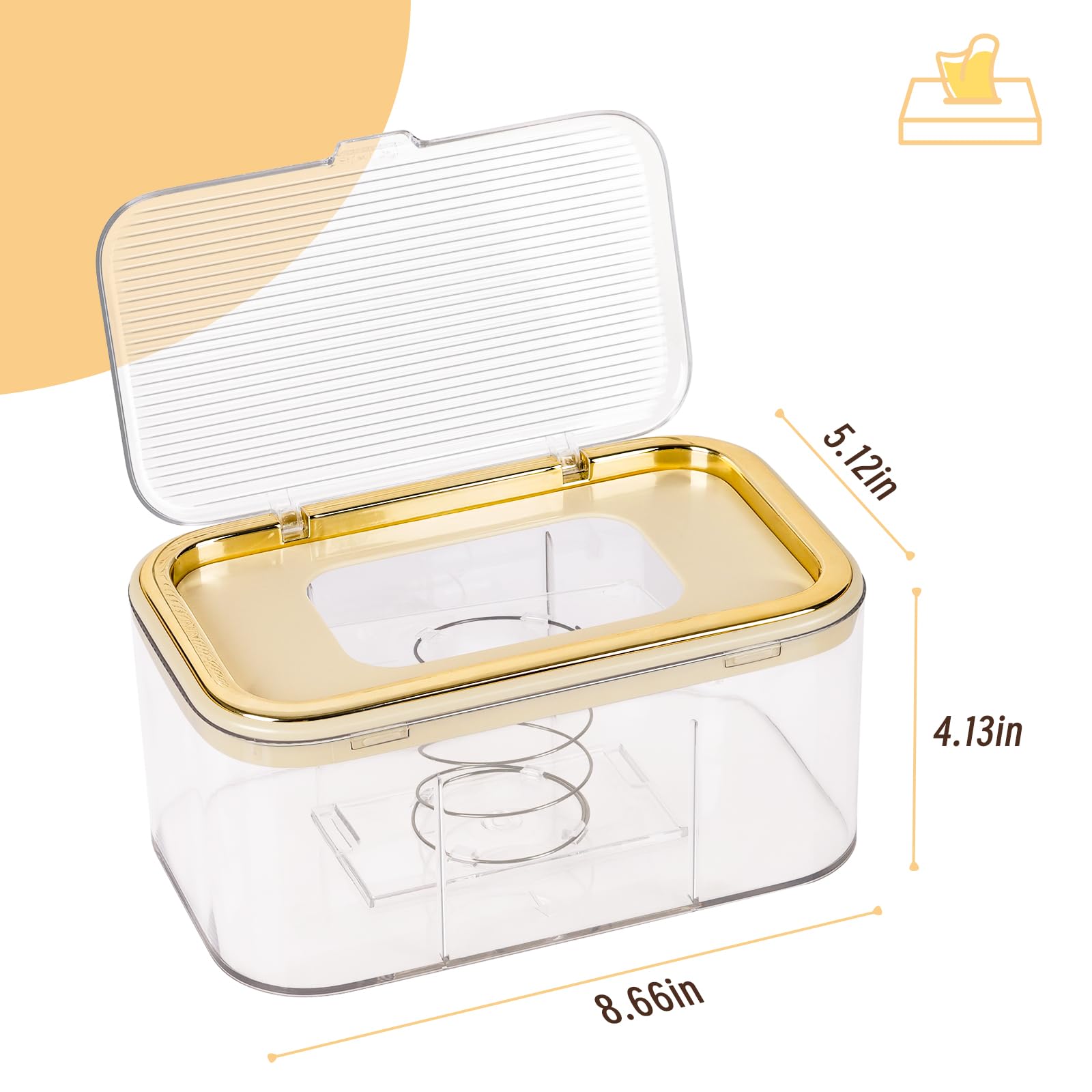 Flenpptly wipes dispenser large capacity holds about 100 wipes, fewer refills.
