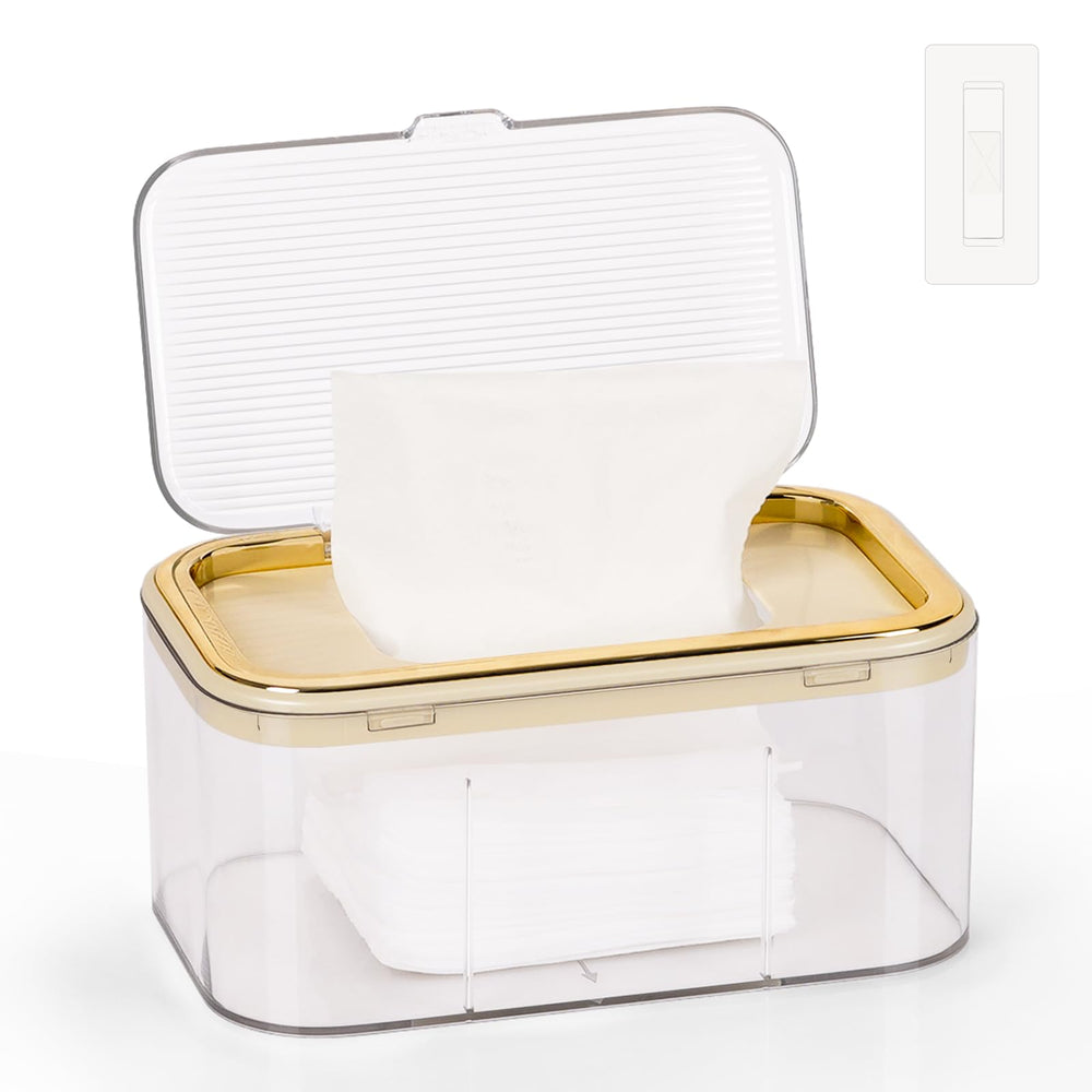 Flenpptly Baby Wipes Dispenser seal and cover keep wipes moist for comfort.