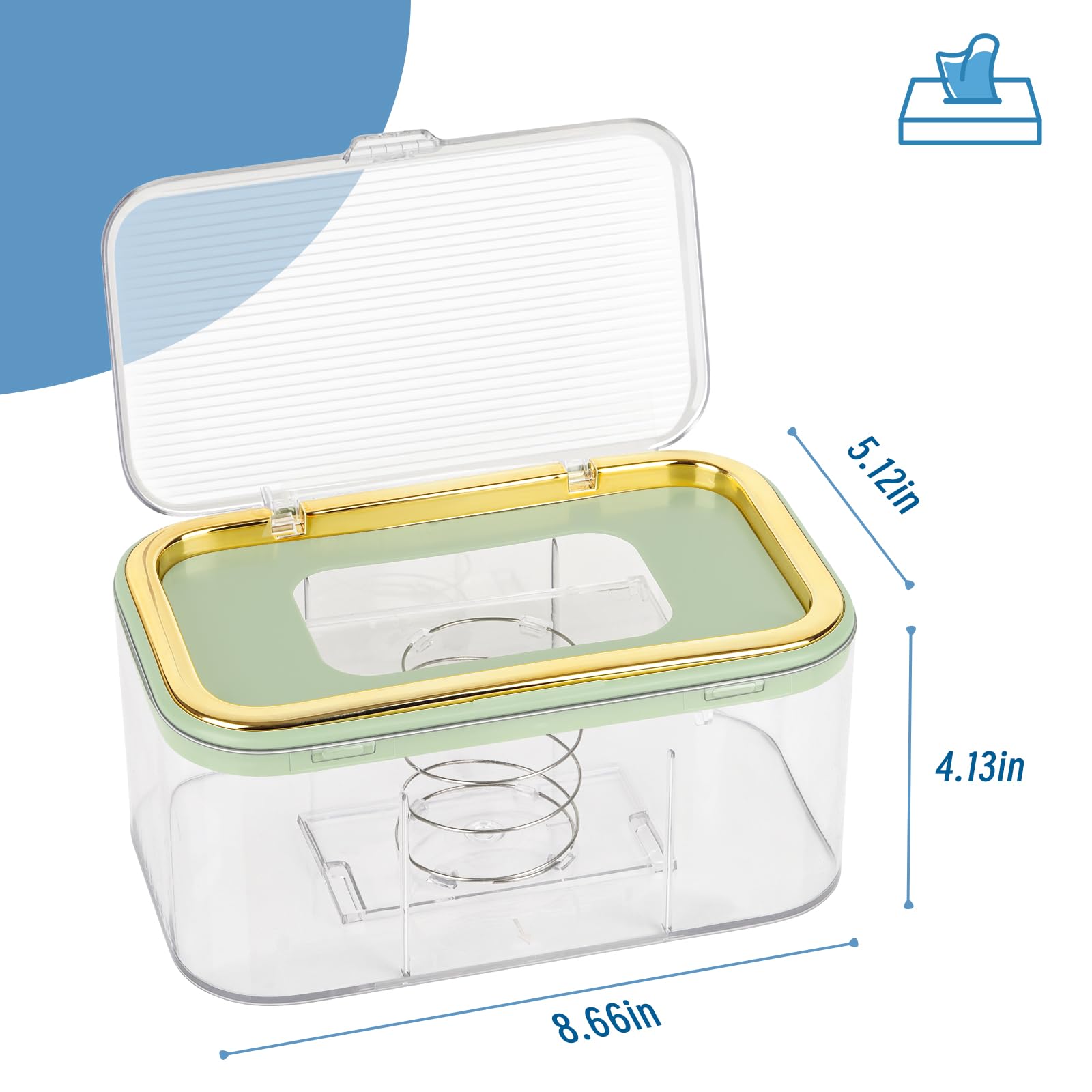 Flenpptly wipes dispenser side label shows capacity at a glance for quick refills.