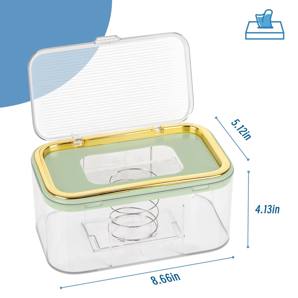 Flenpptly wipes dispenser side label shows capacity at a glance for quick refills.