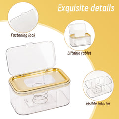 Flenpptly dispenser transparent body lets you see wipe count at a glance.