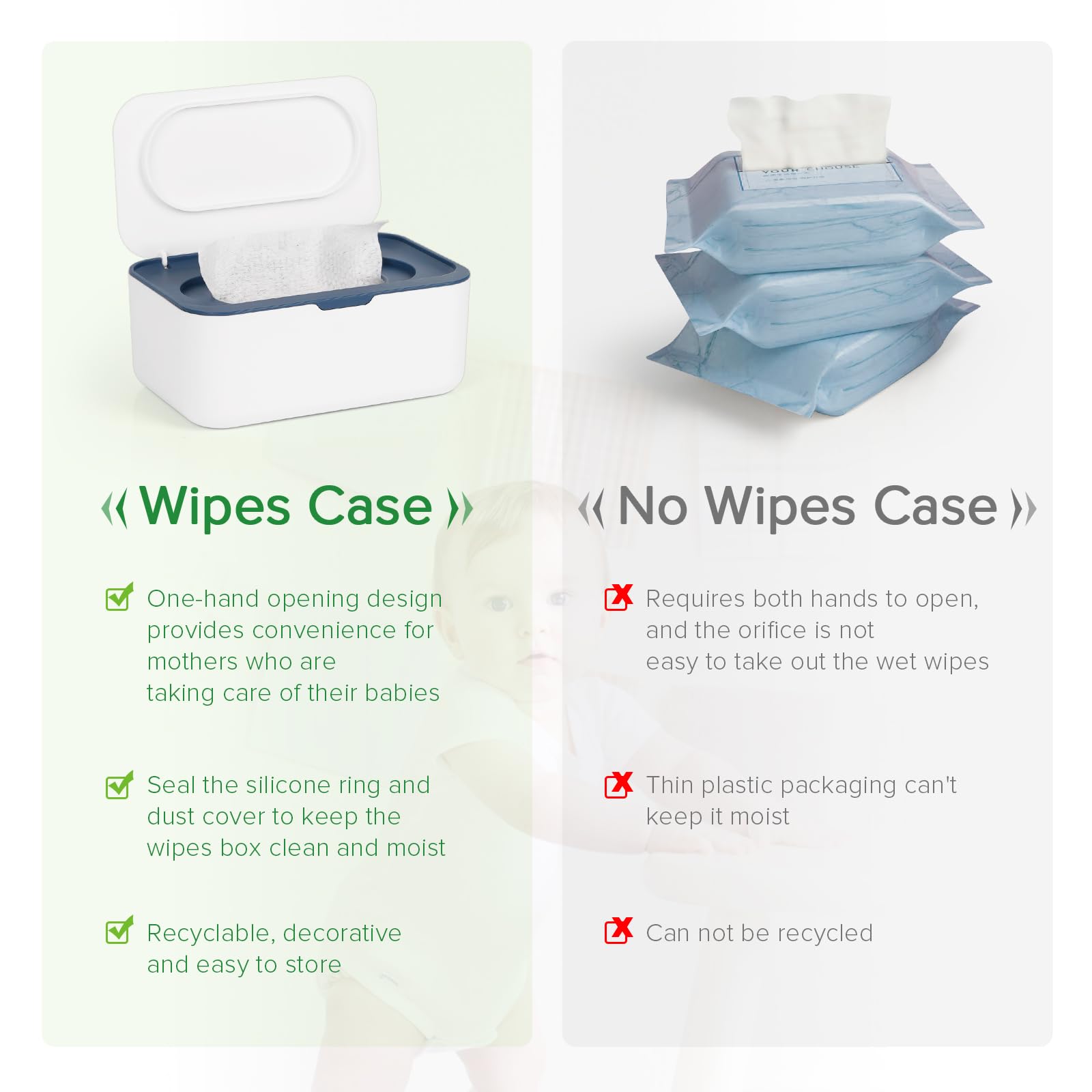 Flenpptly blue wipes dispenser features a sleek modern design.