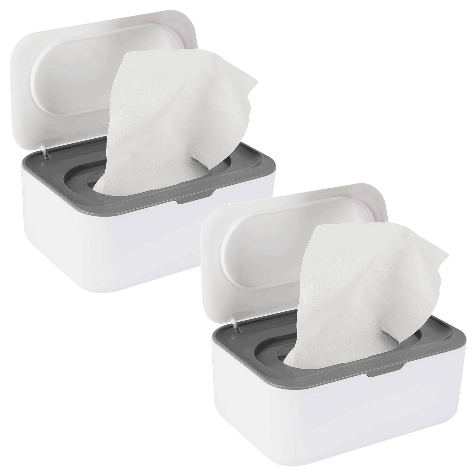Flenpptly gray front-view wipes dispenser for easy access