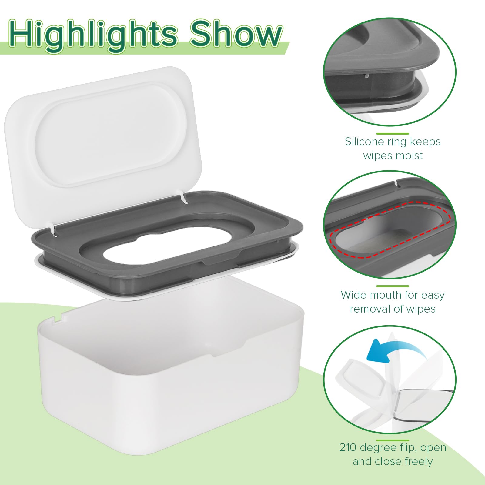 Flenpptly gray one-handed-use dispenser in action