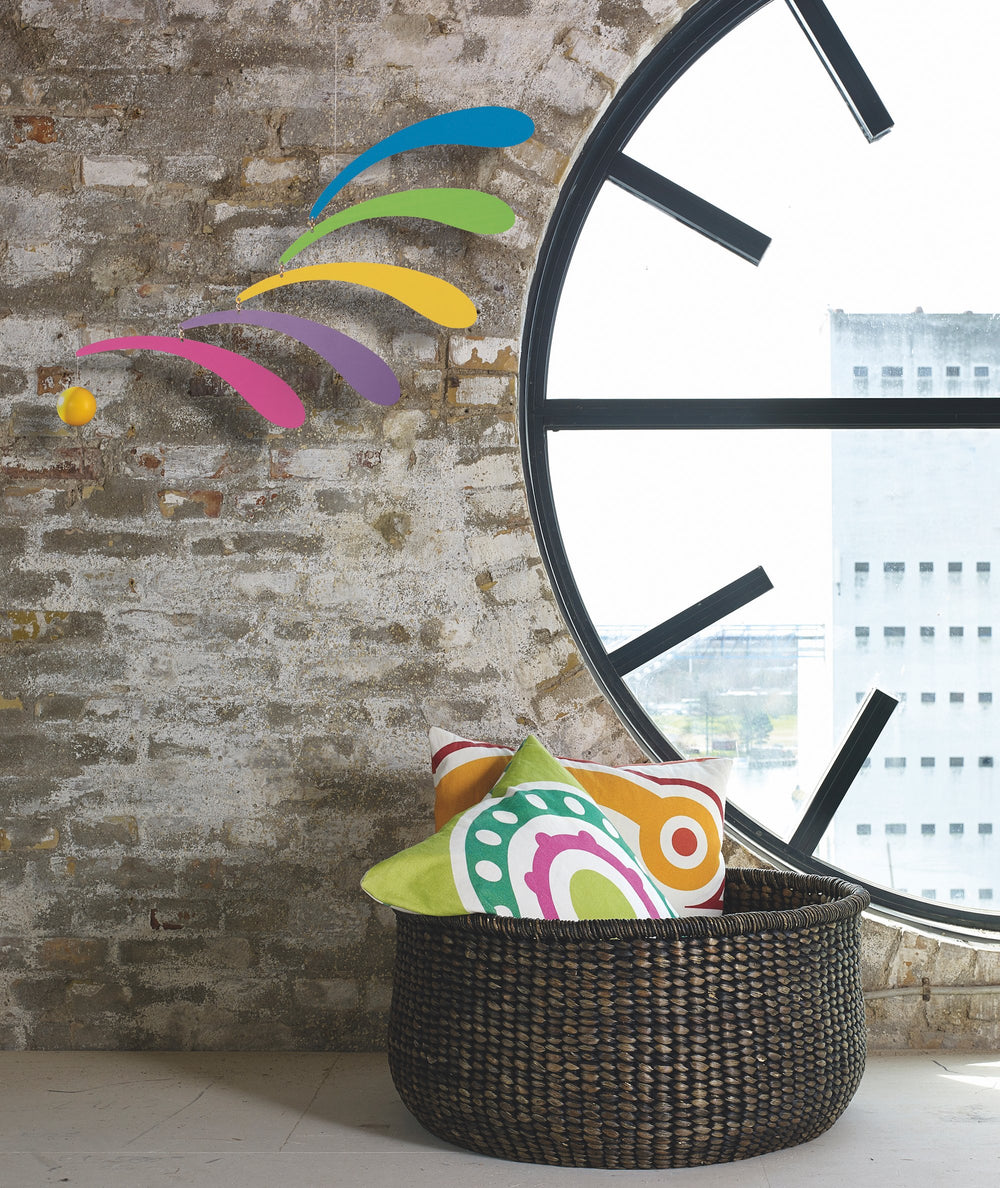 Flensted Flowing Rhythm Rainbow Mobile handmade in Denmark adds balanced art to rooms.