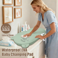 FLEUFAB changing pad waterproof surface for quick wipe-clean cleanup