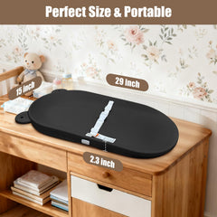 FLEUFAB changing pad waterproof surface shows quick wipe-clean maintenance
