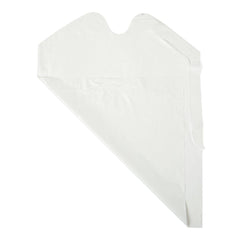 FlexCare disposable bib showing waterproof plastic material for spill protection
