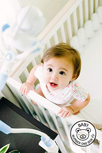 FlexxiCam nursery view angle adjustments help you check on baby easily.