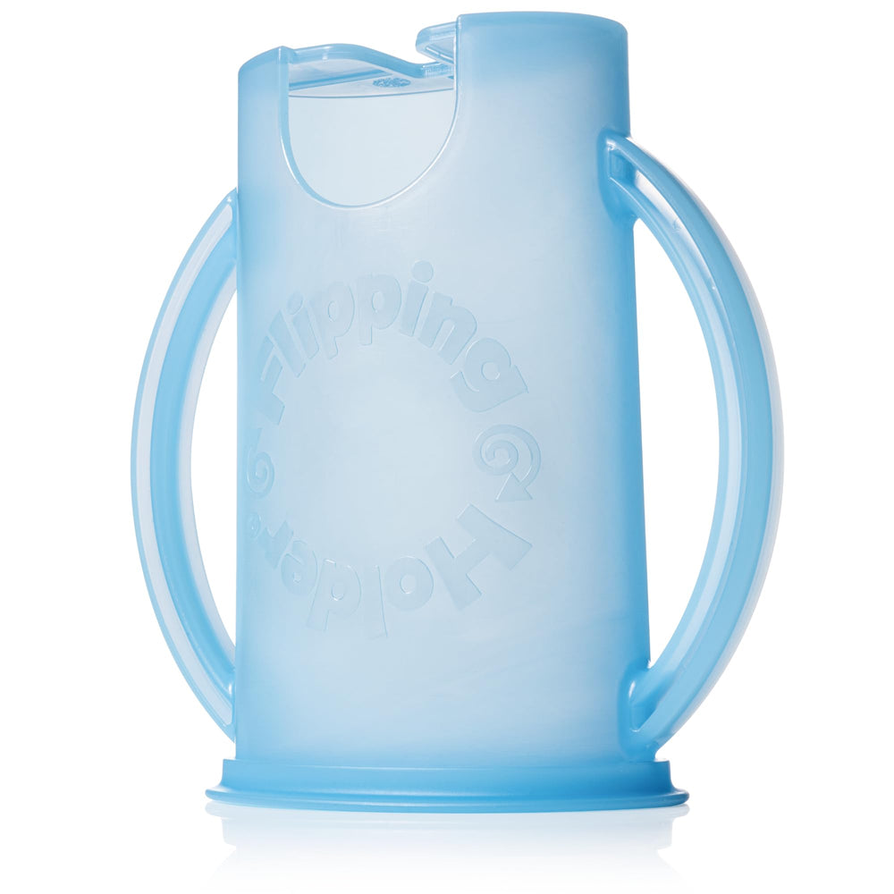Flipping Holder reduces snack-time mess at home and on the go.