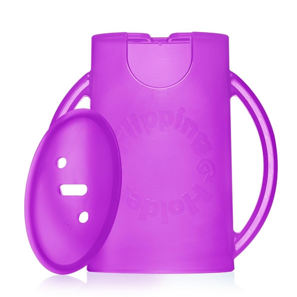 Flipping Holder squeeze-proof pouch grip for mess-free snacks on the go