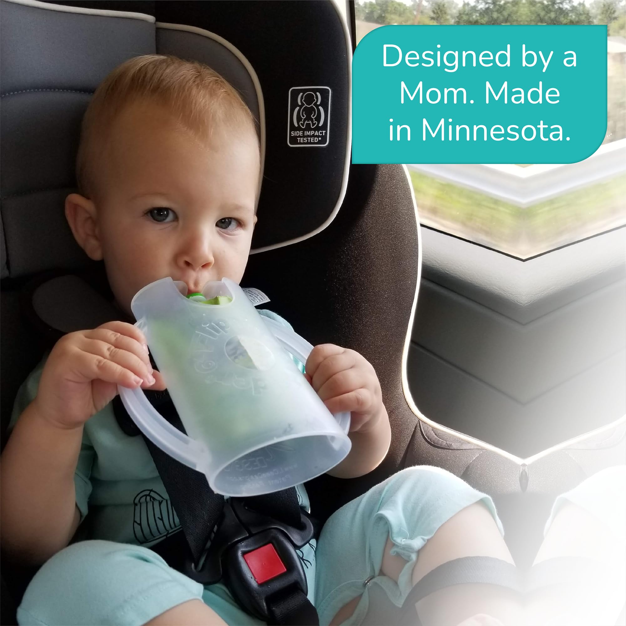 Flipping Holder travel-friendly design for car trips and flights.