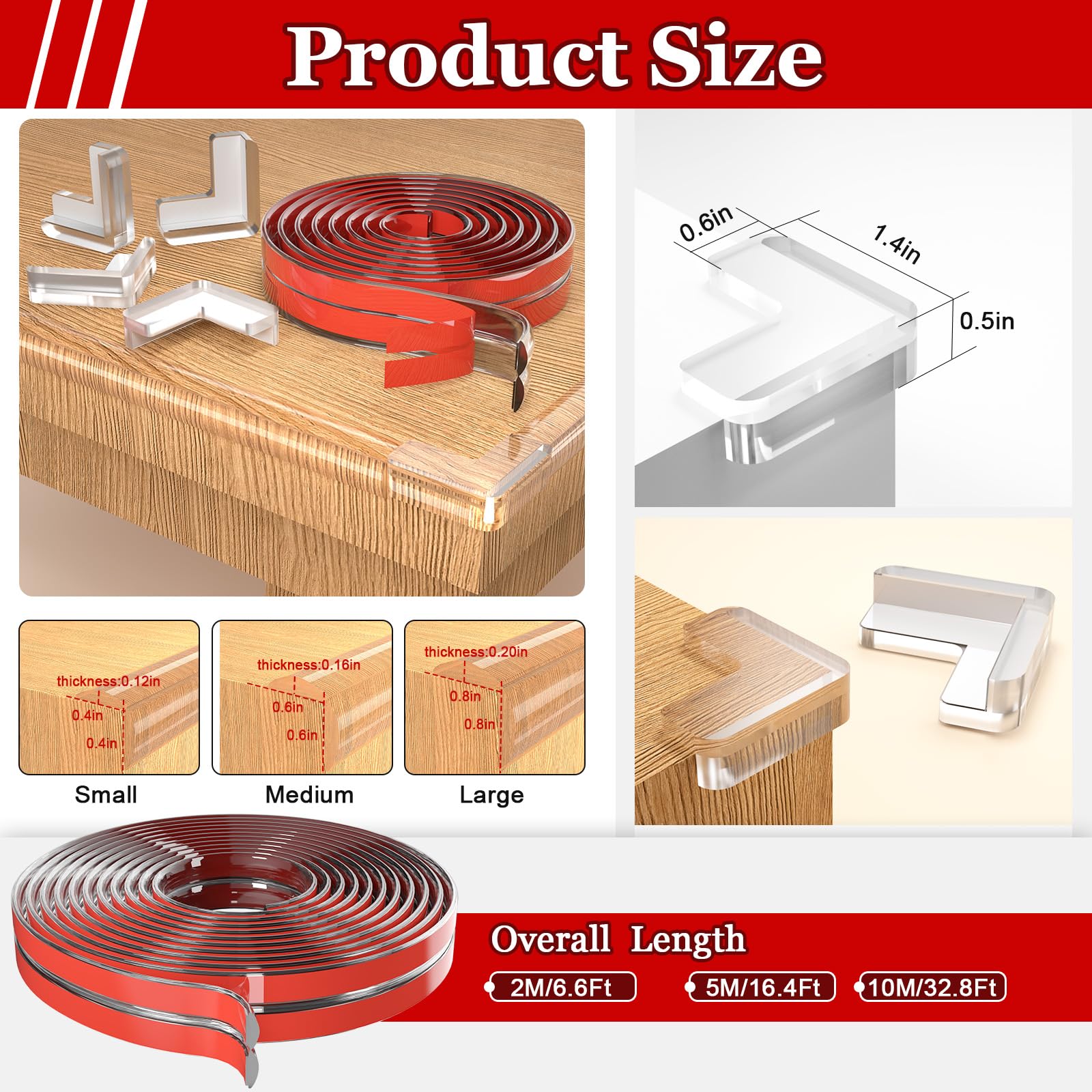 Floatlive SureStop edge guard adhesive application demonstrates quick secure installation on furniture.