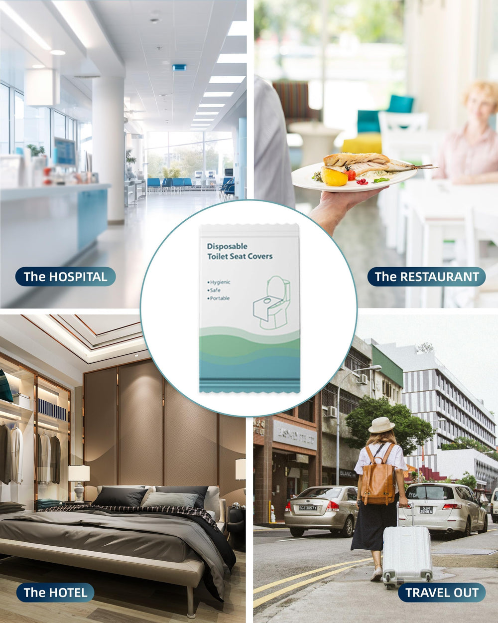 FLOGOSO travel-hygiene-on-the-go scene illustrates convenient protection away from home.
