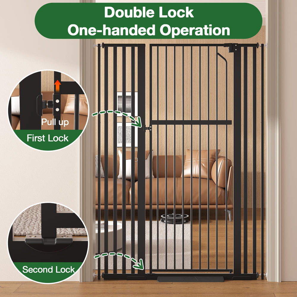 Floisdace auto-close feature shown for hands-free gate control.