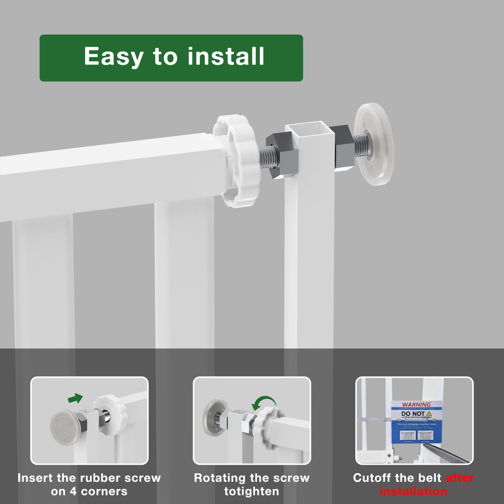 Floisdace extension rods close gaps for a snug fit