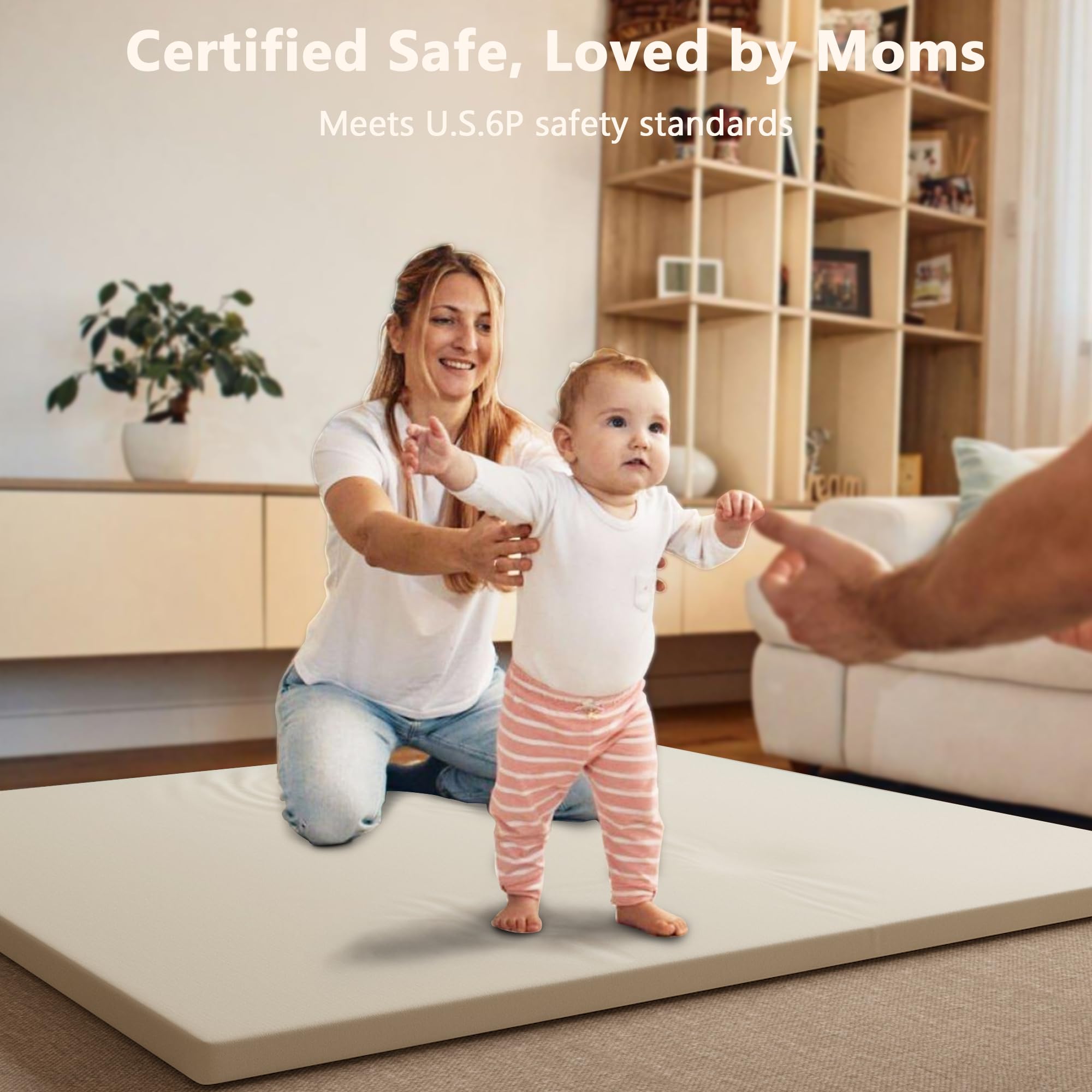 Floisdace multiuse play mat for yoga and tummy time supports versatile home routines.