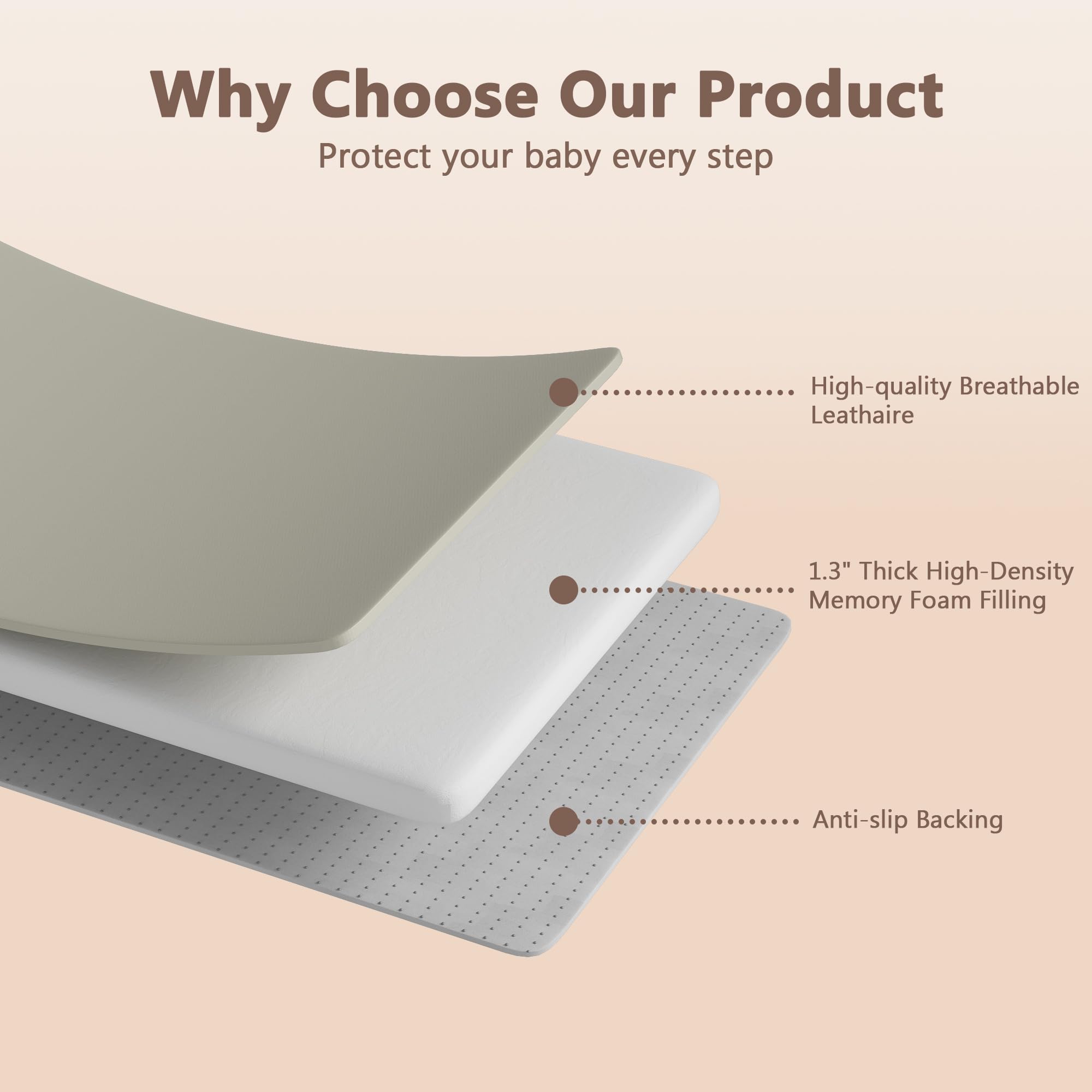 Floisdace non-slip base play mat demonstrates stable setup on smooth floors.
