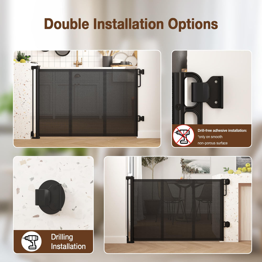 Floisdace stair-width adjustment—extends to 120 inches for wide openings
