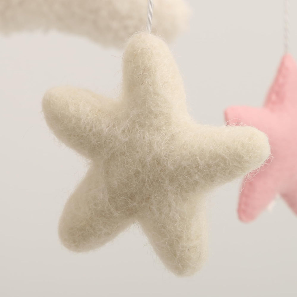 Flora & Ivy Cloud Mobile for Crib - gift-ready presentation with optional wrapping and message.