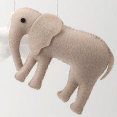 Flora & Ivy Safari Mobile Crib Zebra neutral palette complements boho décor