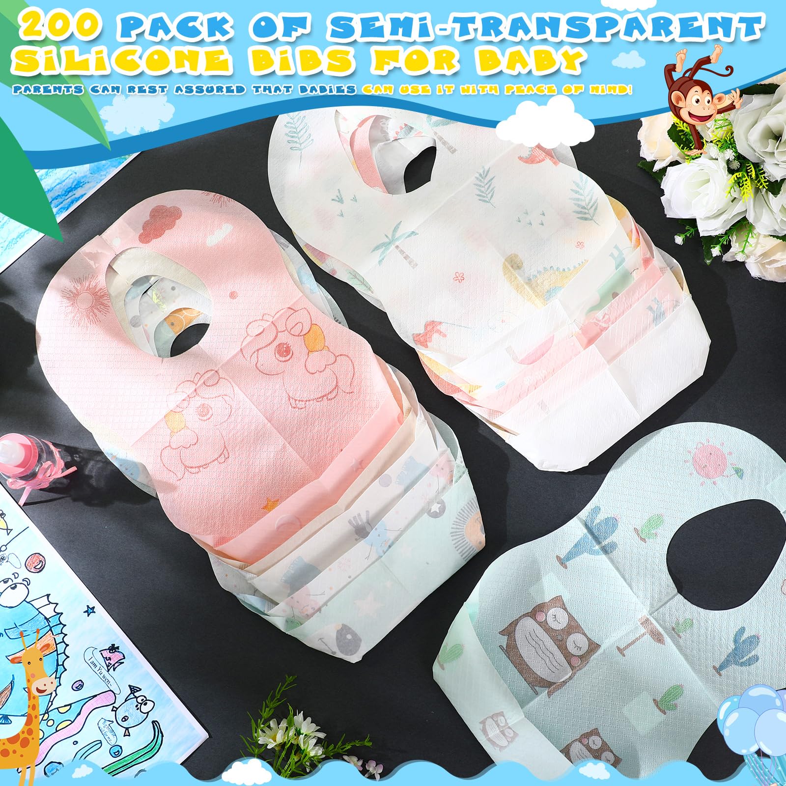 Floraltop lightweight soft material feels gentle on delicate baby skin.