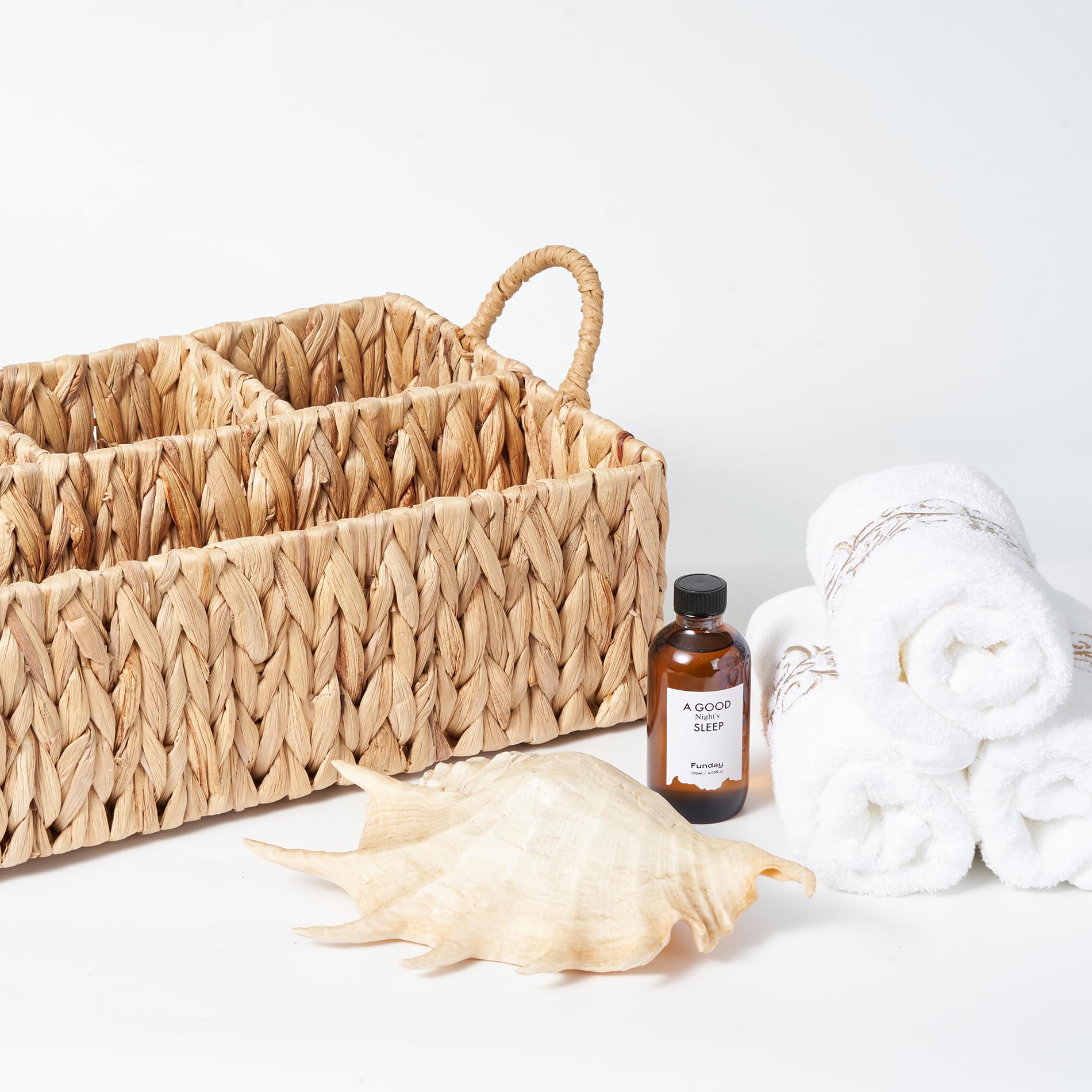 Floramill handwoven basket with durable metal frame offers lasting daily use.