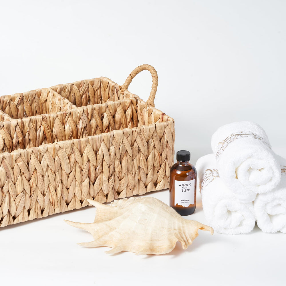 Floramill handwoven basket with durable metal frame offers lasting daily use.