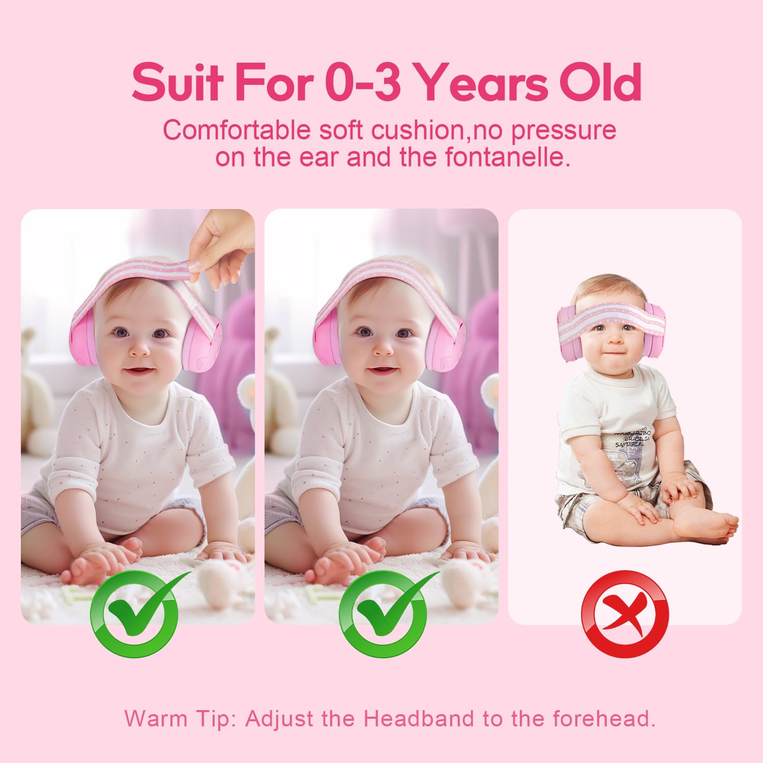 Floriogra baby headphones in nursery setting promote peaceful sleep.