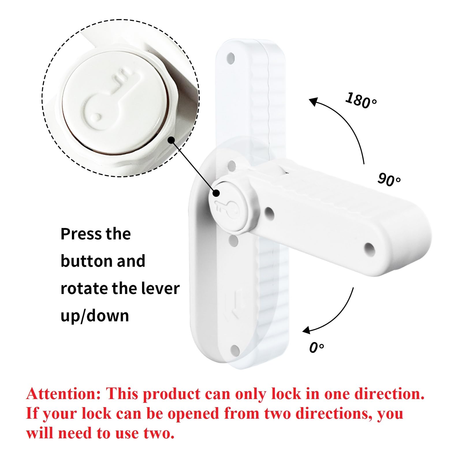 Flowden door lever lock installed on a door demonstrates ease