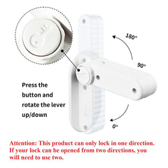 Flowden door lever lock installed on a door demonstrates ease