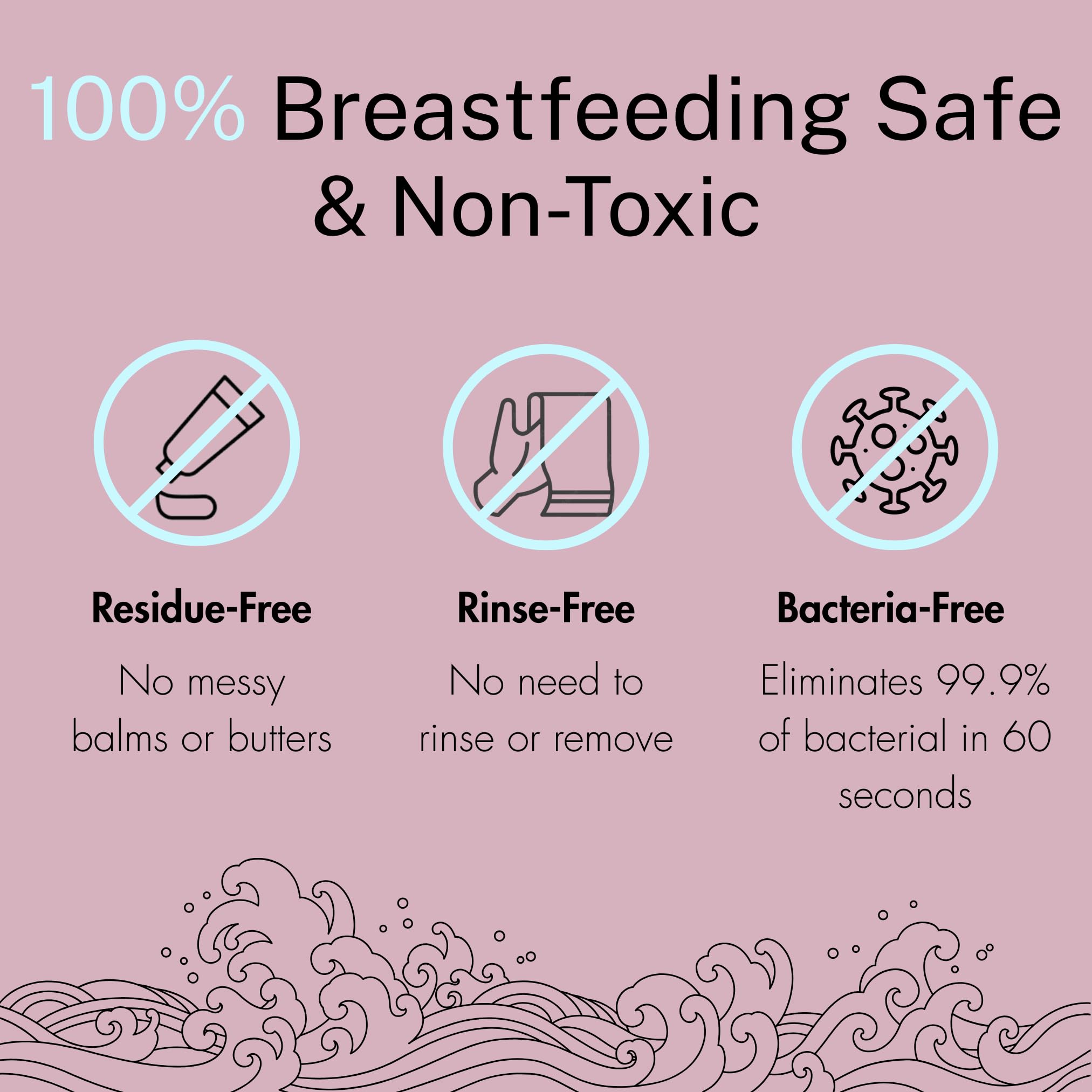 Flower Child lanolin-free fragrance-free label image emphasizing non-toxic, baby-safe skincare.