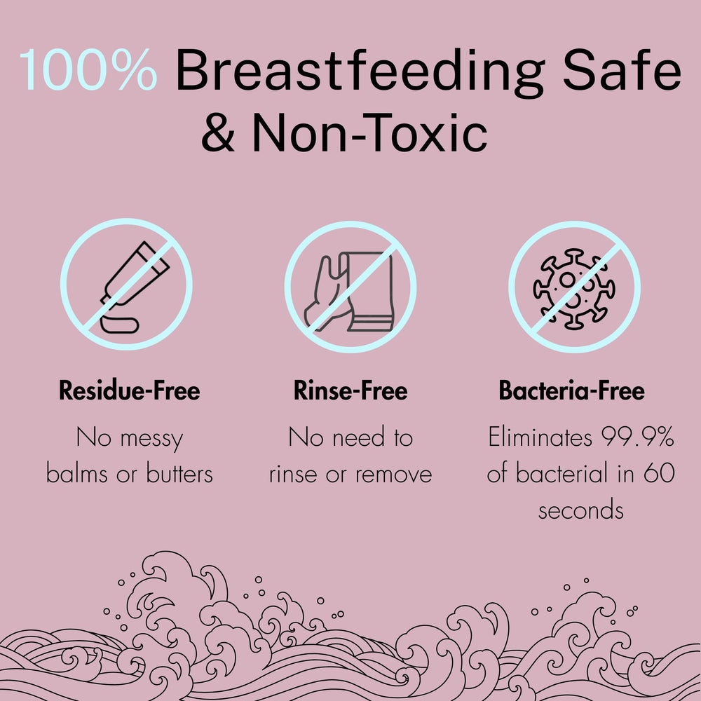 Flower Child lanolin-free fragrance-free label image emphasizing non-toxic, baby-safe skincare.