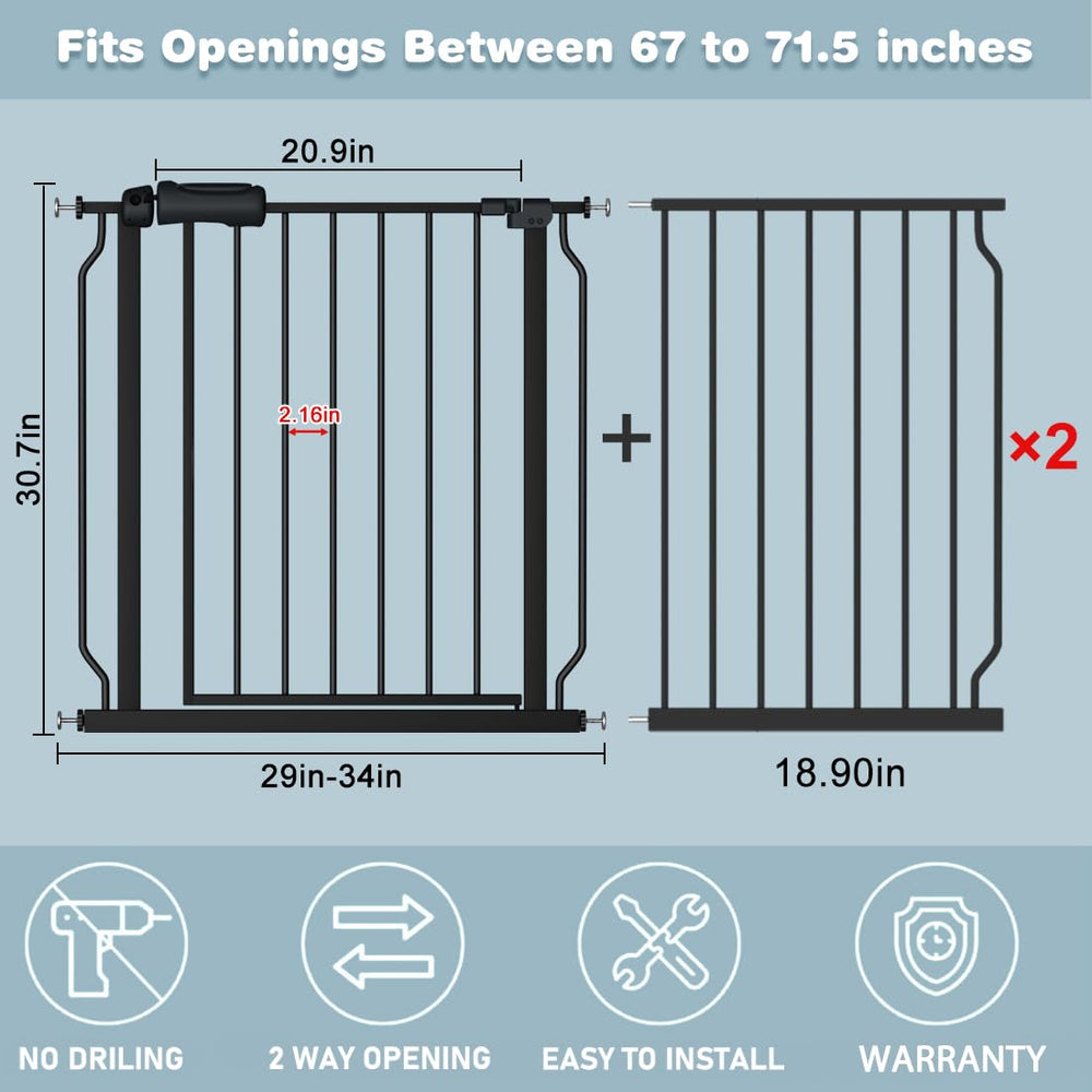 Flower Frail black steel gate demonstrates durable safety for toddlers and pets.