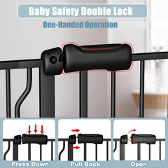 Flower Frail double-lock safety keeps toddlers secure with one-handed operation.