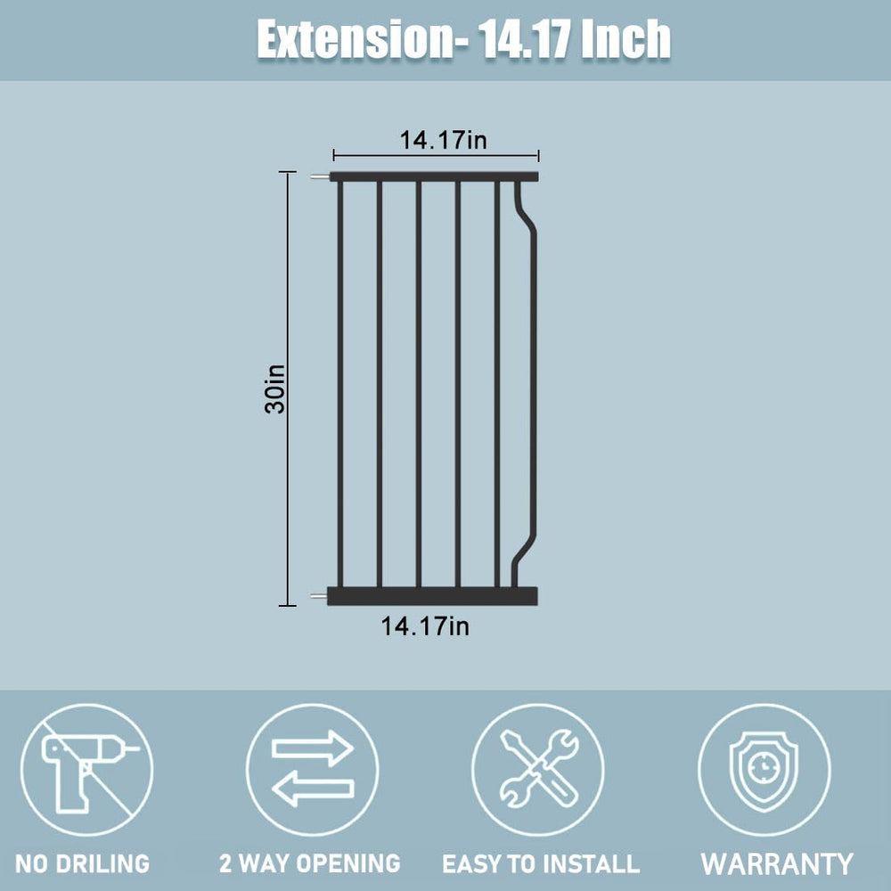 Flower Frail extension attached demonstrates secure mounting on the main gate.