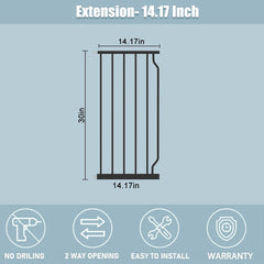 Flower Frail extension attached demonstrates secure mounting on the main gate.