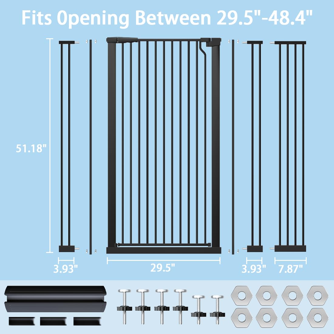 Flower Frail gate shown in a kitchen/hallway setup for pet separation