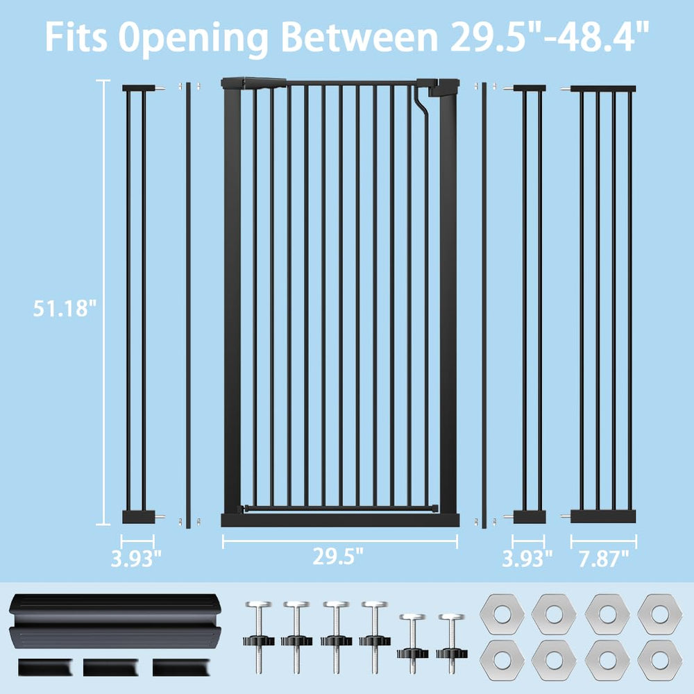 Flower Frail gate shown in a kitchen/hallway setup for pet separation