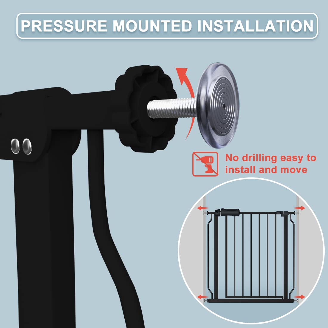 Flower Frail two-way auto-close gate ensures automatic closing after crossing.