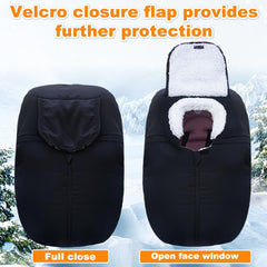 flower frail winter baby car seat cover coral fleece lining adds warmth